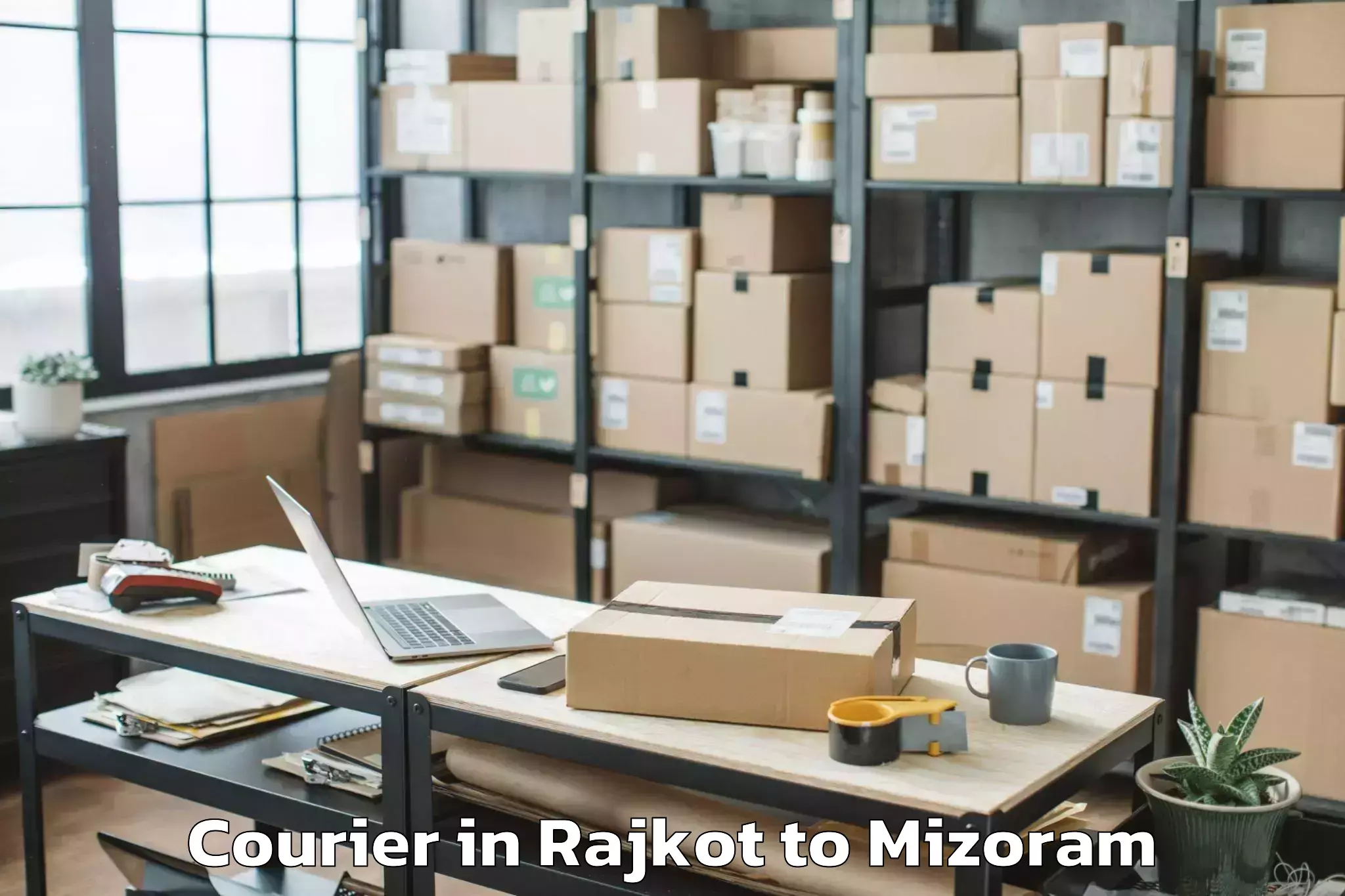 Top Rajkot to Kolasib Courier Available